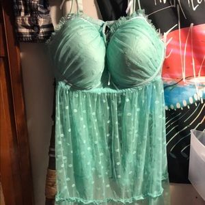 Blue babydoll sleepwear 22-24 cup size is unknown